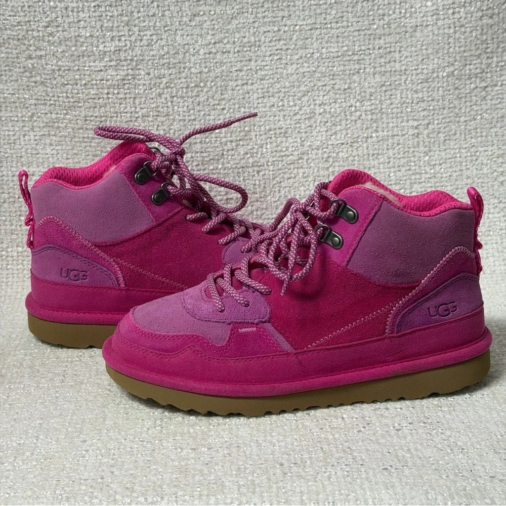UGG Highland Hi Heritage Raspberry Sorbet/Rock Rose GIRL'S Sz 5Y NWOT